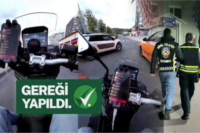 İçişleri yine gereğini yaptı! Kırmızı ışıkta şov yapan motosikletli yakalandı