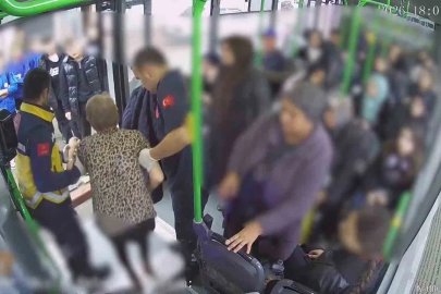 Kadın otobüs şoföründen hayat kurtaran hareket...O anlar kamerada
