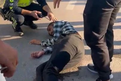 Bursa’da otobüsün çarptığı genç yaralandı

